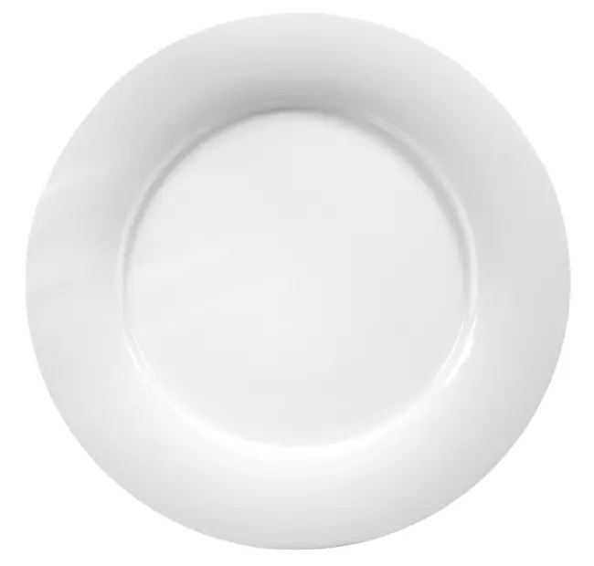 Teller flach 16 cm Fahne Form Savoy weiß Seltmann 