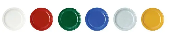 Teller flach 235 mm farbig Melamin 