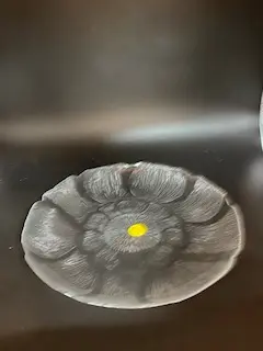 Glasteller Fleur 23 cm - Restposten 