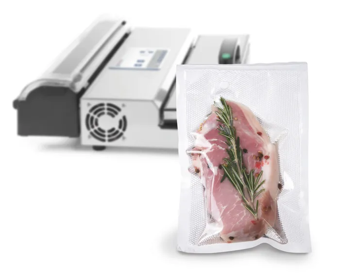 Vakuum-Kochbeutel geprägt auf Rolle