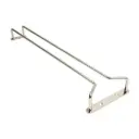 Gläserschiene 40 cm Chrom 2 Stück 