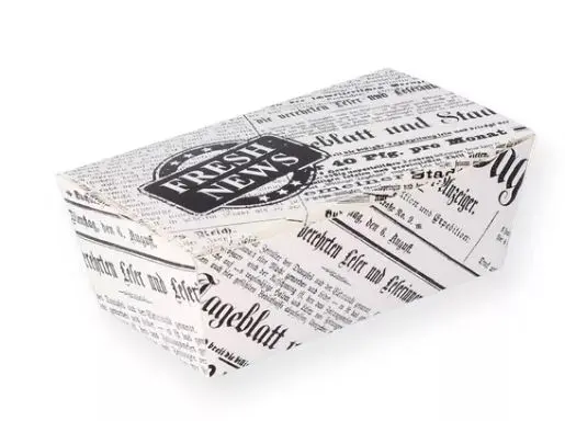 Fingerfood Box klein "Zeitung" 50 Stück - Restposten