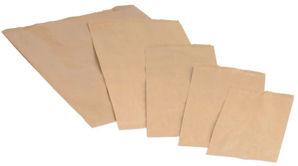 Papierfaltenbeutel braun N 2,5 14x8x28 cm 1000 Stück - Restposten