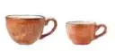 Kaffeetasse Obere 22,75 cl Serie Craft terracotta
