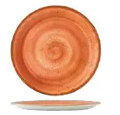 Coupe Teller 25,25 cm flach Serie Craft terracotta  
