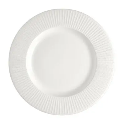 Teller flach 30 cm Mid Rim Willow weiß  