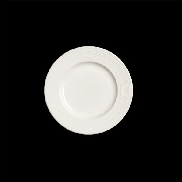 Teller flach 16,5 cm Fahne Concorde weiß