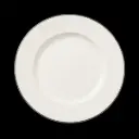 Teller flach 27 cm Fahne Concorde farbiges Band schwarz   