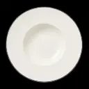 Teller tief 28,5 cm Fahne Concorde farbiger Band schwarz 