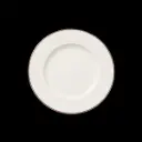 Teller flach 20,25 cm  Fahne Concorde farbiges Band maroon 