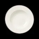 Teller tief 24 cm Fahne Concorde farbiges Band maroon