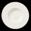 Teller tief 28,5 cm Fahne Concorde farbiges Band maroon 