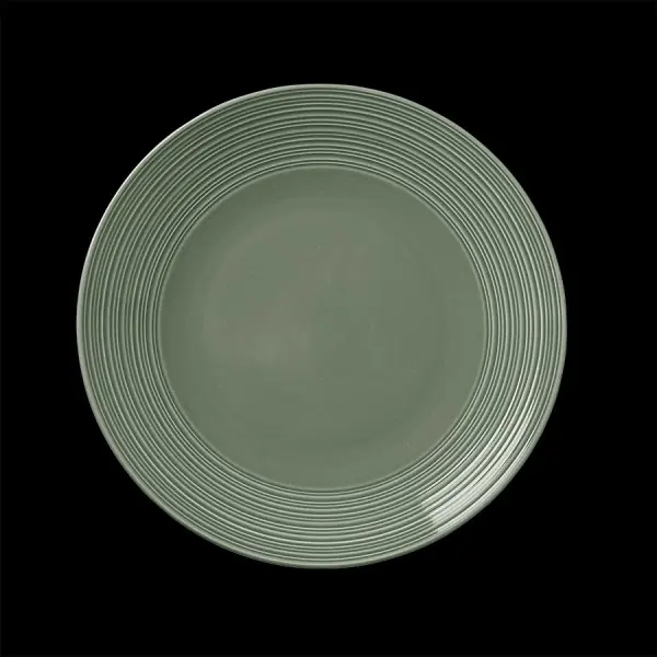 Teller flach coupe 25,5 cm Concorde Vollglasur grün  