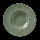 Teller tief 28,5 cm  Fahne Concorde Vollglasur grün 