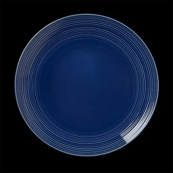 Teller flach coupe 28 cm Concorde Vollglasur blau