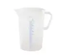 Messkanne / Messbecher 5000 ml transparent aus PP 