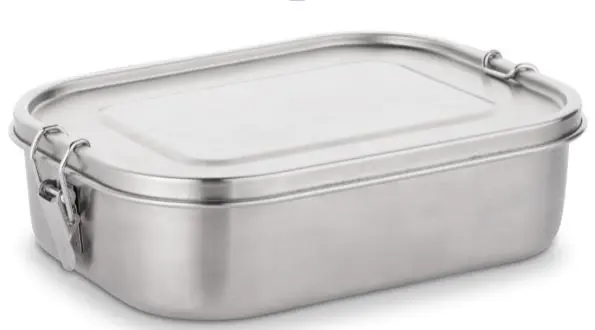 Vesperdose aus Edelstahl mit Dichtung und Teiler 1,25 L