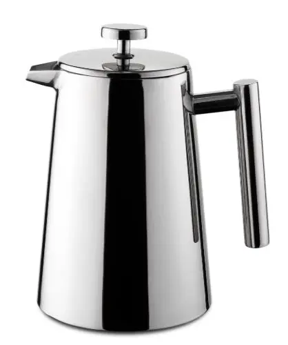 Pressfilterkanne aus Edelstahl doppelwandig  0,7 L