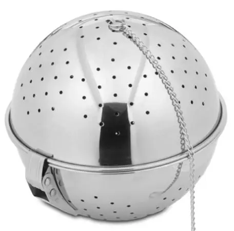 Gewürz-/Reiskugel aus Edelstahl, gelocht Ø 15 cm