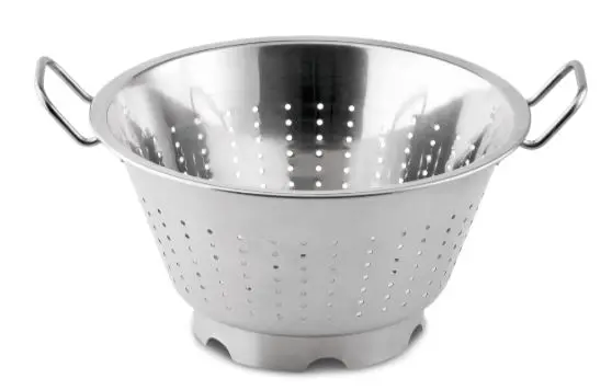 Seiher aus Edelstahl, massiver Ausführung, Ø 32 cm