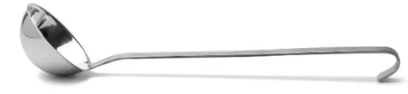 Schöpflöffel aus Edelstahl, mit Gießrand, 600 ml