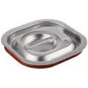 Transport-Steck-Deckel 2/3 GN mit roter Silikondichtung