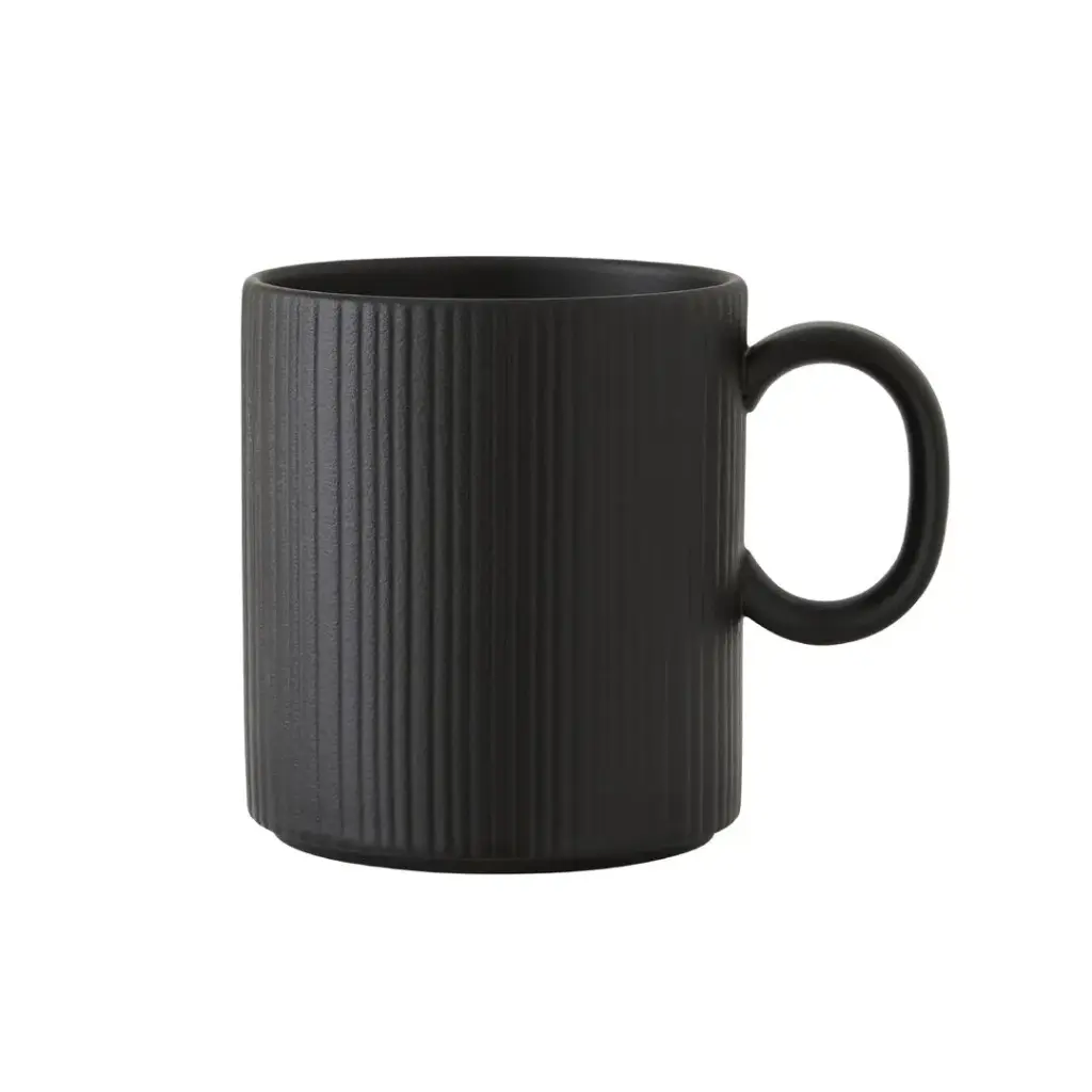 Mug Becher 34cl Concorde Vollglasur schwarz / Noir