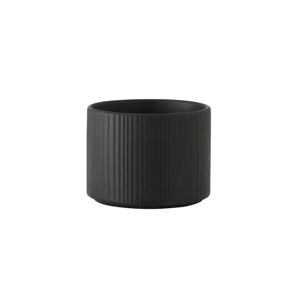 Zuckerschale  22.75cl Concorde Vollglasur schwarz / Noir