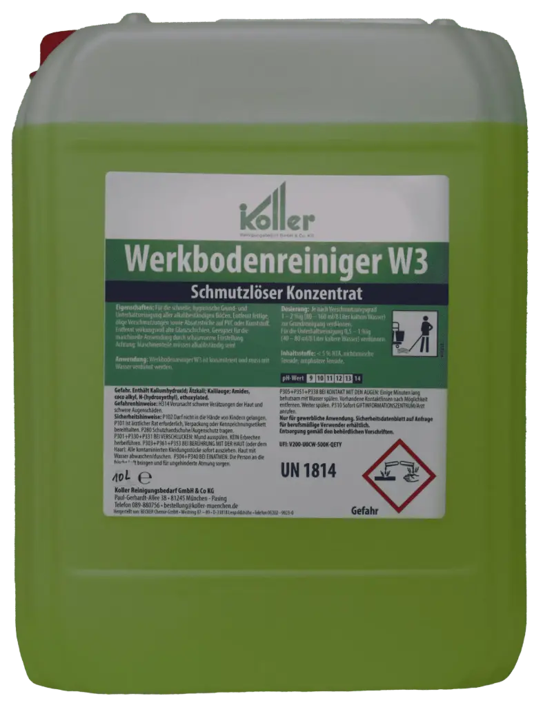 Werkbodenreiniger W3 10 l  Kanister