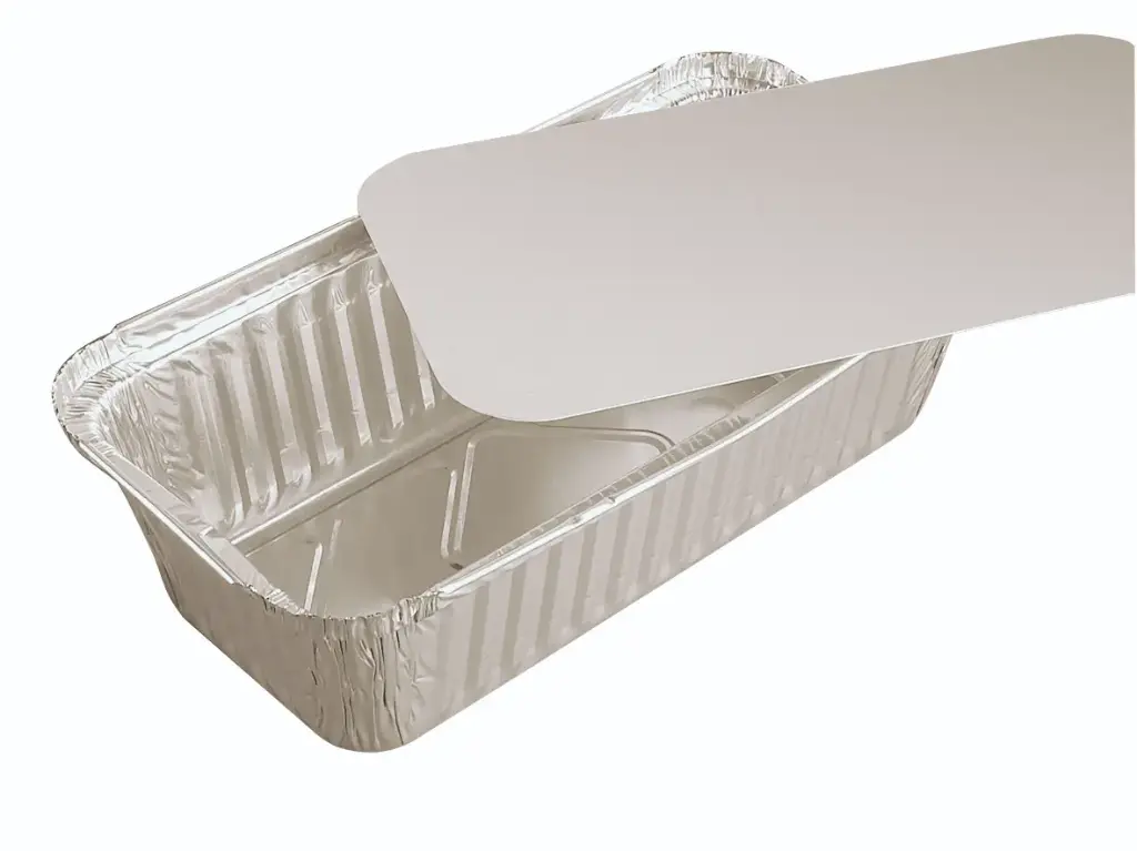 Deckel zu Schalen Alu eckig 900 ml  - 100 Stück 