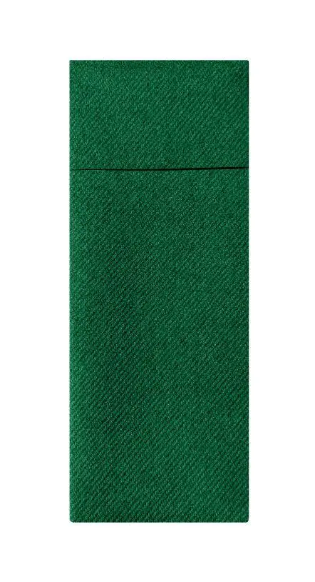 Besteckserviette 40 x 33 cm AIRLAID 1/8 Falz grün - 160 Stück / Pack
