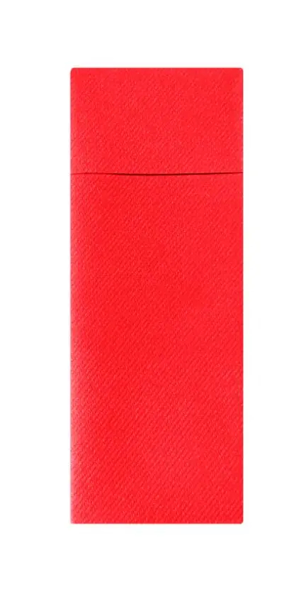 Besteckserviette 40 x 33 cm AIRLAID 1/8 Falz rot - 160 Stück / Pack   