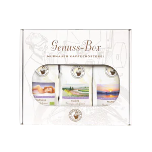 Kaffee - Genuss-Box "Entkoffeiniert" - 3 x 250g ganze Bohne   