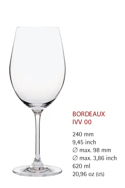 Bordeaux 00 mit Füllstrich 0,1 l + 0,2 l Serie 1832 In Vino Veritas