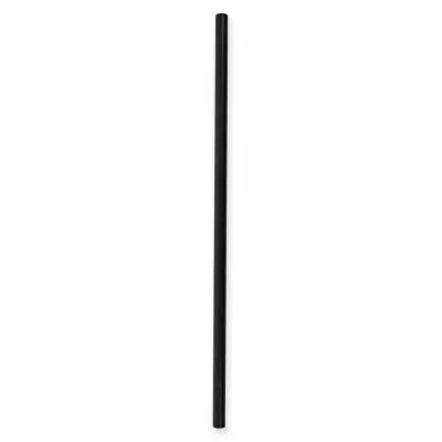 Jumbo Trinkhalme 25 cm  Ø 8 mm Papier schwarz  - 100 Stück 