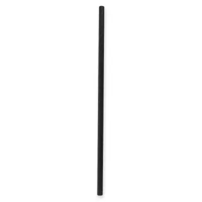 Trinkhalme 197 mm  Ø 6 mm Papier schwarz  - 250 Stück 
