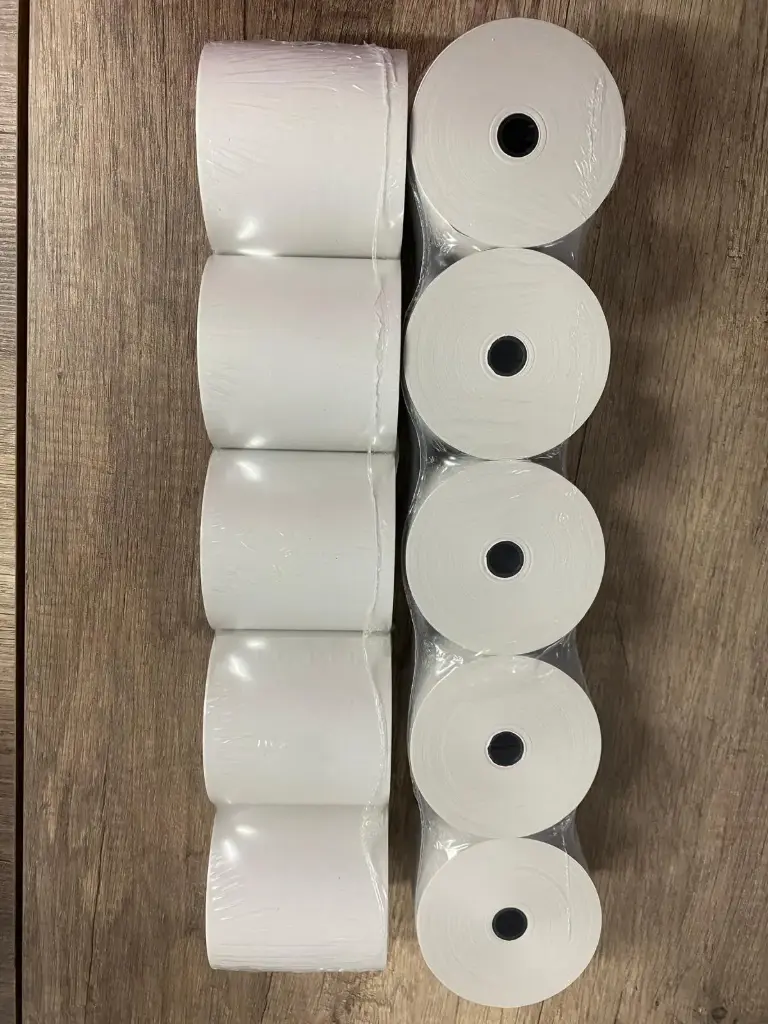 Kassenrollen recycling für Nadeldrucker 76 mm x 80 m x 12 mm - 50 Rollen  - Restposten