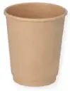 Trinkbecher doppelwandig Kraft braun 0,2 l Ø 8 cm - 500 Stück