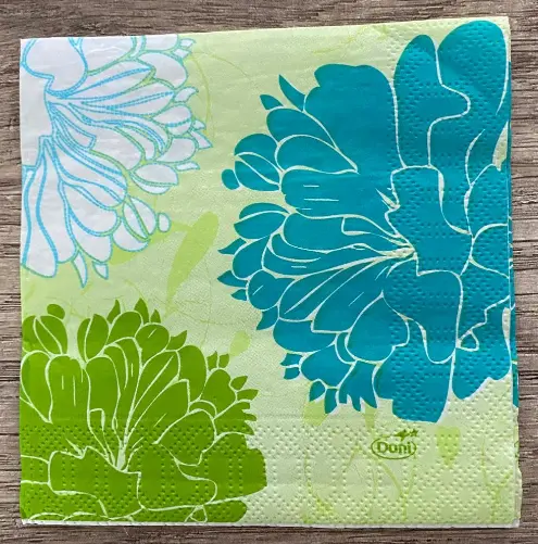 Servietten 24 x 24 cm 3-lagig 1/4 Falz Motiv bella green - 50 Stück / Pack 