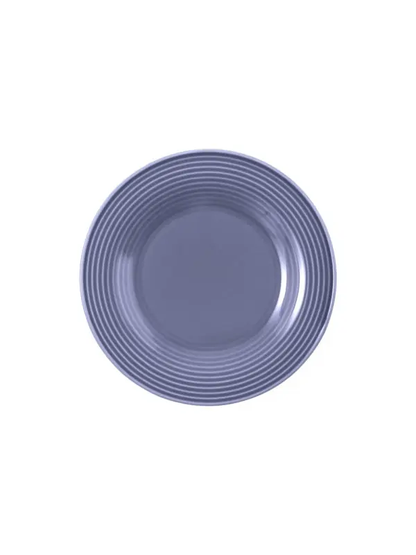 Teller flach Fahne 17 cm mit Relief BEAT Color Glaze   