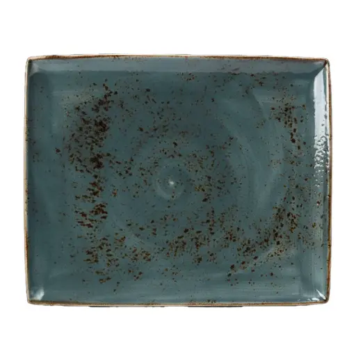 [PR/02699] Platte 33 x 27 cm Serie Craft blau