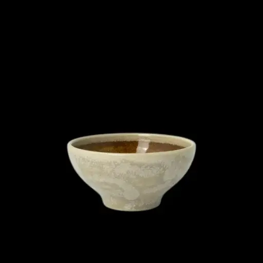 [PR/03144] Tulip Bowl 10 cm Aurora Vesuvius Amber