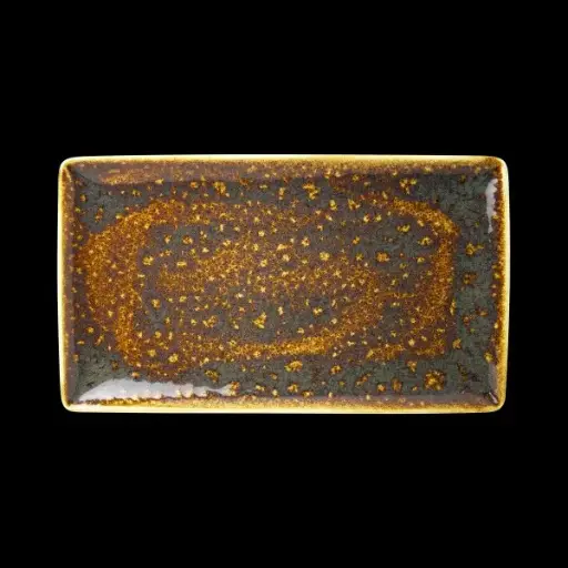 [PR/07056] Platte 33 x 19 cm Vesuvius Amber