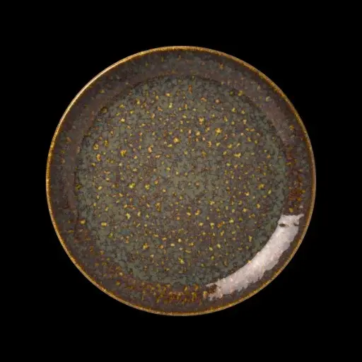 [PR/00354] Coupe Plate 30 cm Vesuvius Amber