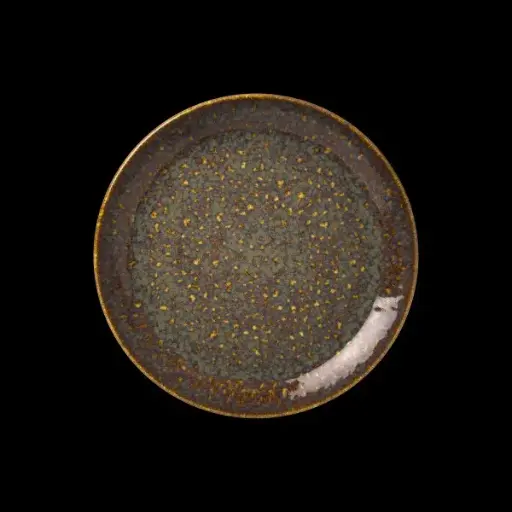[PR/00363] Coupe Plate 23 cm Vesuvius Amber