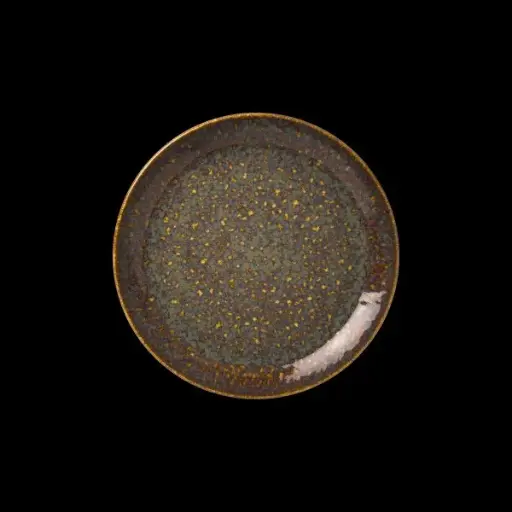 [PR/00369] Coupe Plate 15,25 cm Vesuvius Amber 