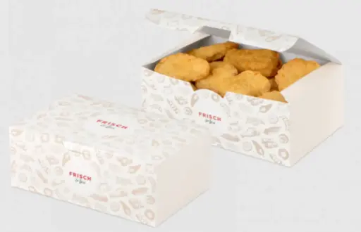 [PR/01826] Fingerfood Box groß Frisch & Fein mit Klappdeckel - Restposten - 150 Stück