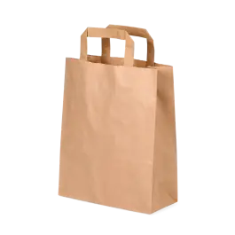 [PR/01829] Tragetasche braun aus Kraftpapier 80g/m² 250 Stück