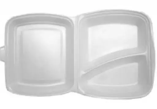 [PR/03470] Menübox / Lunchbox 2 tlg. HP 4 geschäumt weiß 