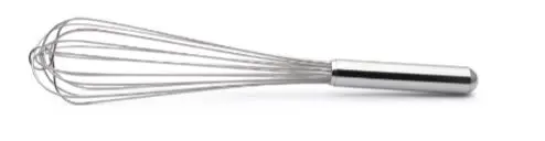 [PR/07491] Rührbesen Profi aus Edelstahl 35 cm 8 Doppeldrähte a 2,3 mm 